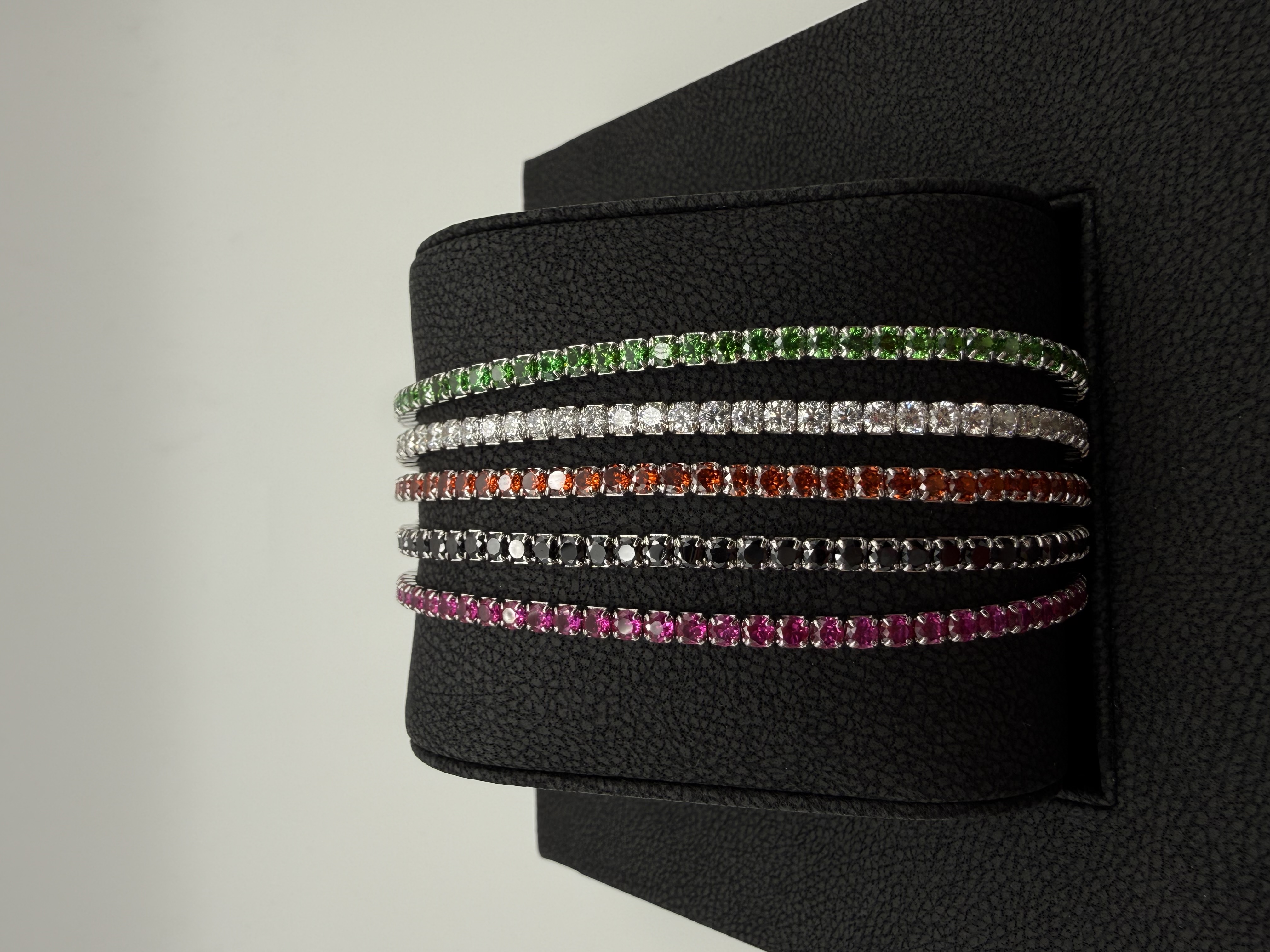Flex Tennisarmbänder Silber 925 mit Zirkonia in verschiedenen Farben