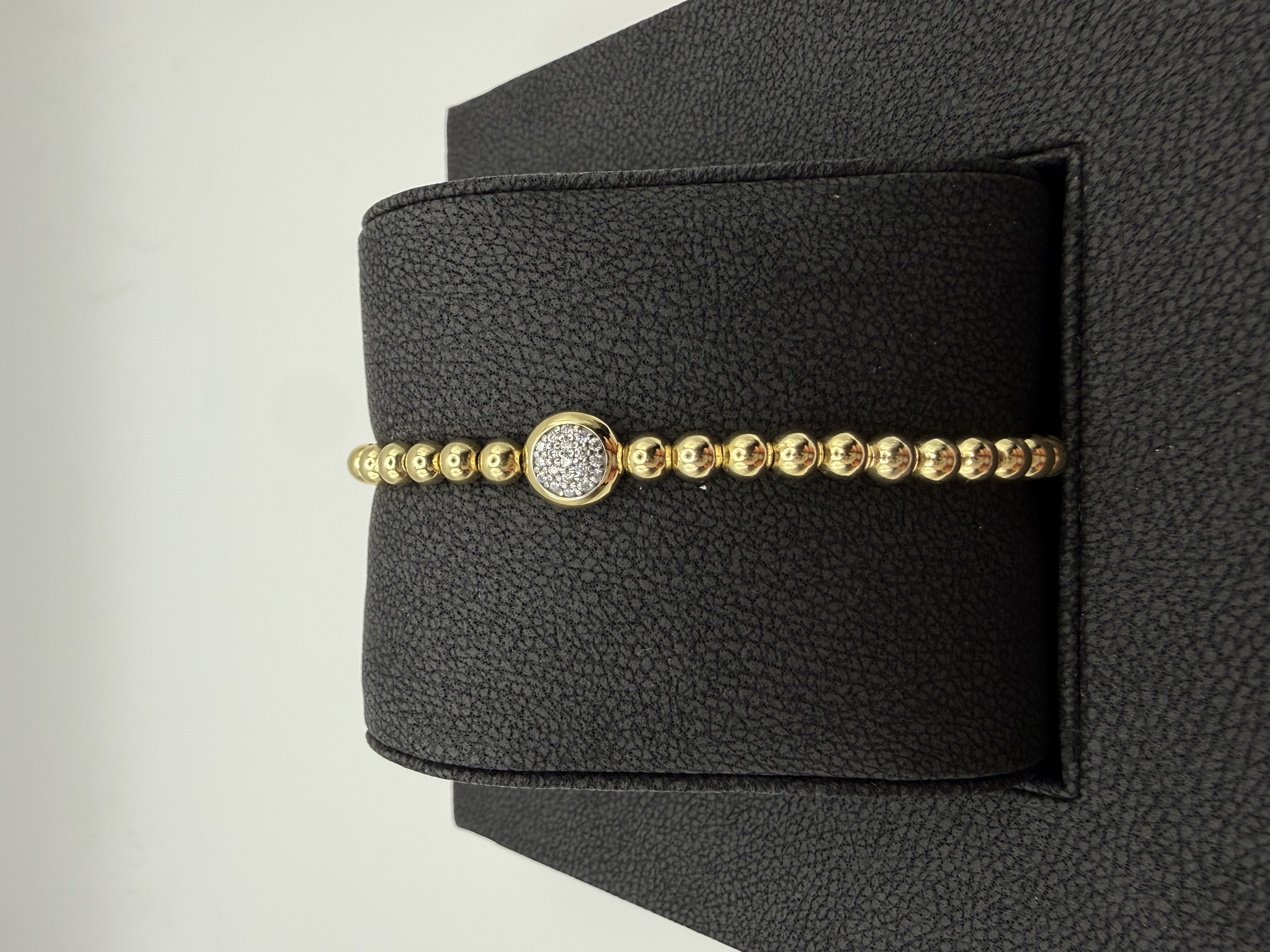 Armband Silber 925 vergoldet mit Zirkonia Mittelelement