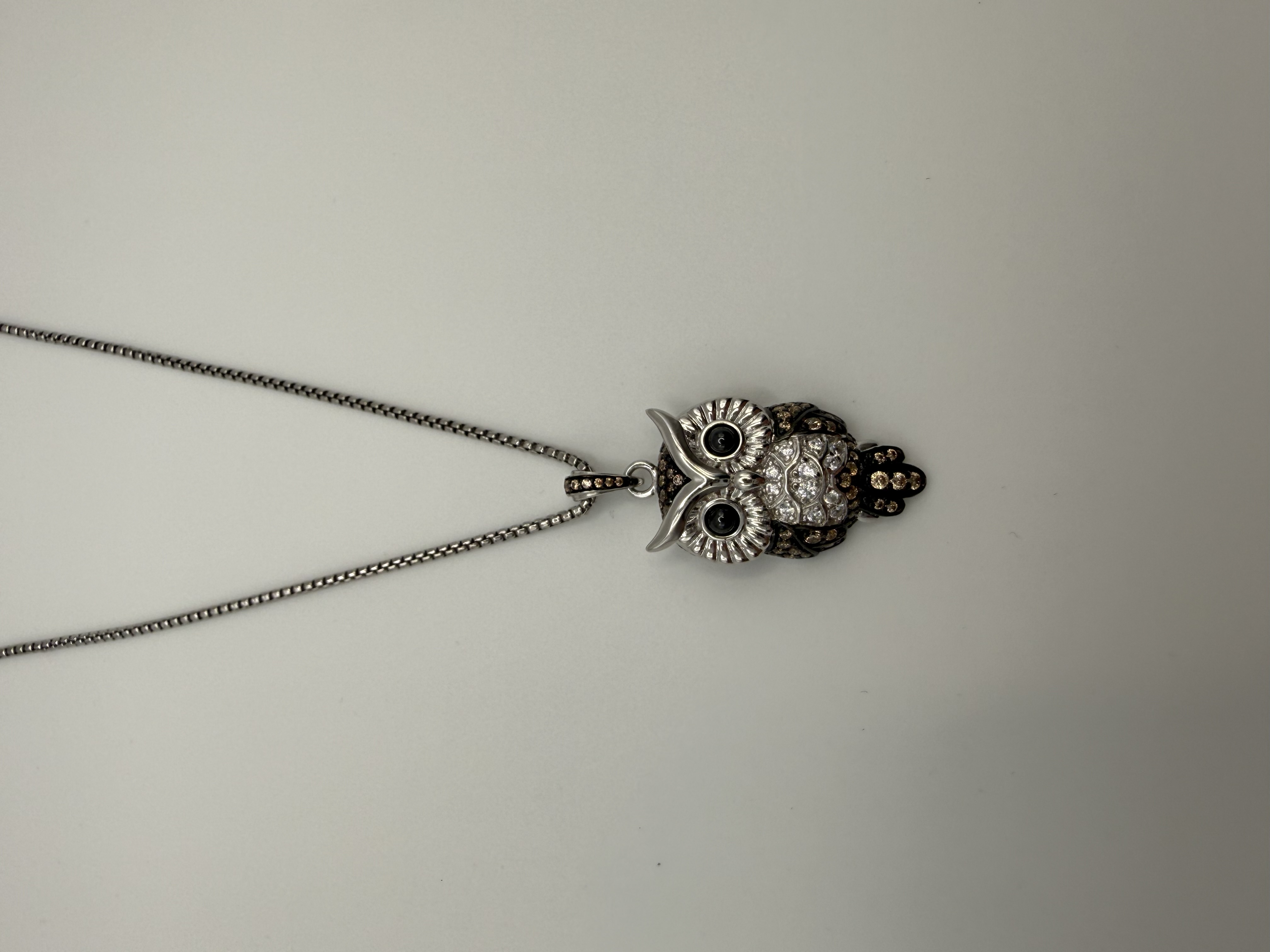Anhänger Eule 925 Silber mit Zirkonia