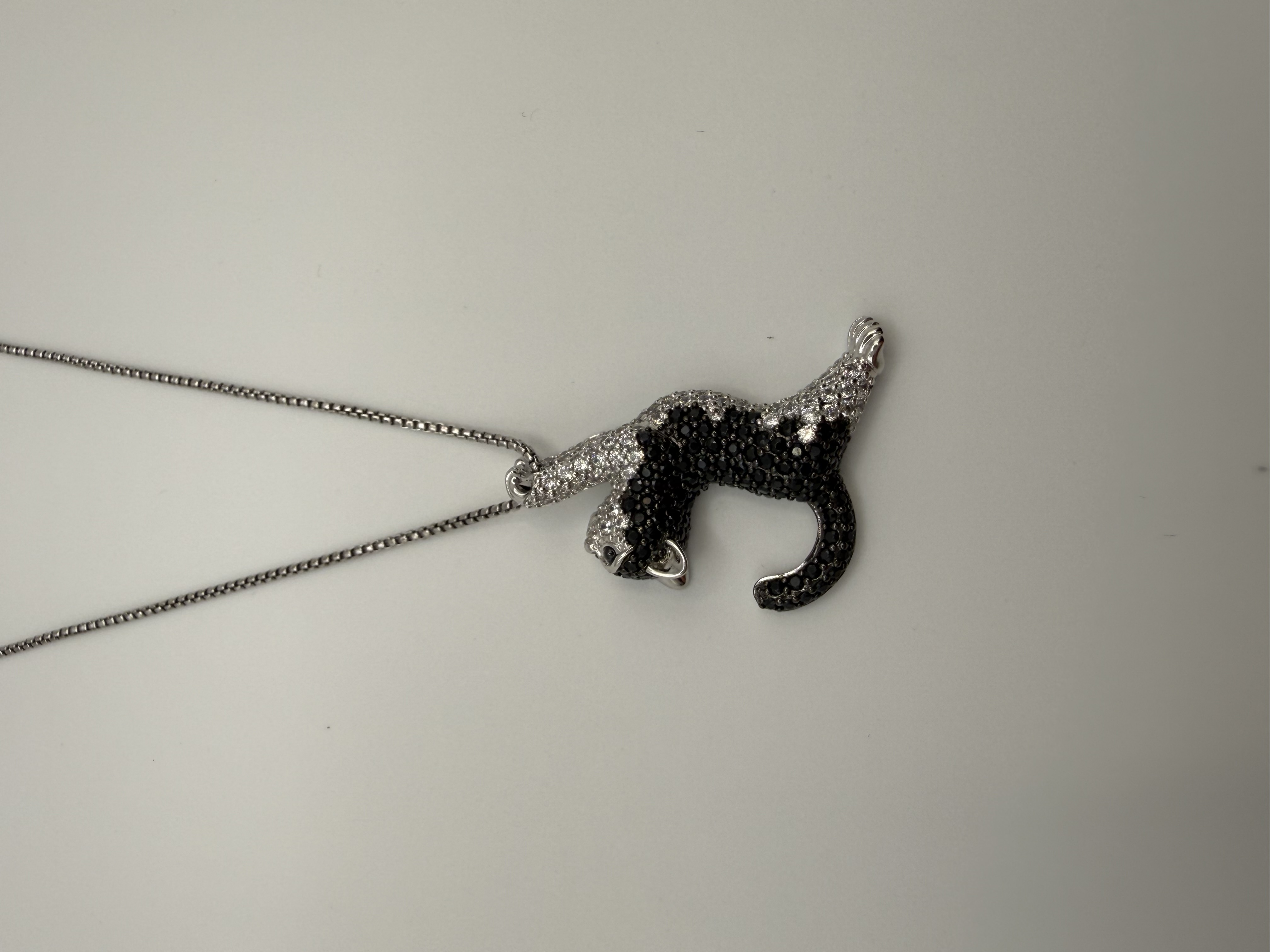 Anhänger Katze 925 Silber mit Zirkonia