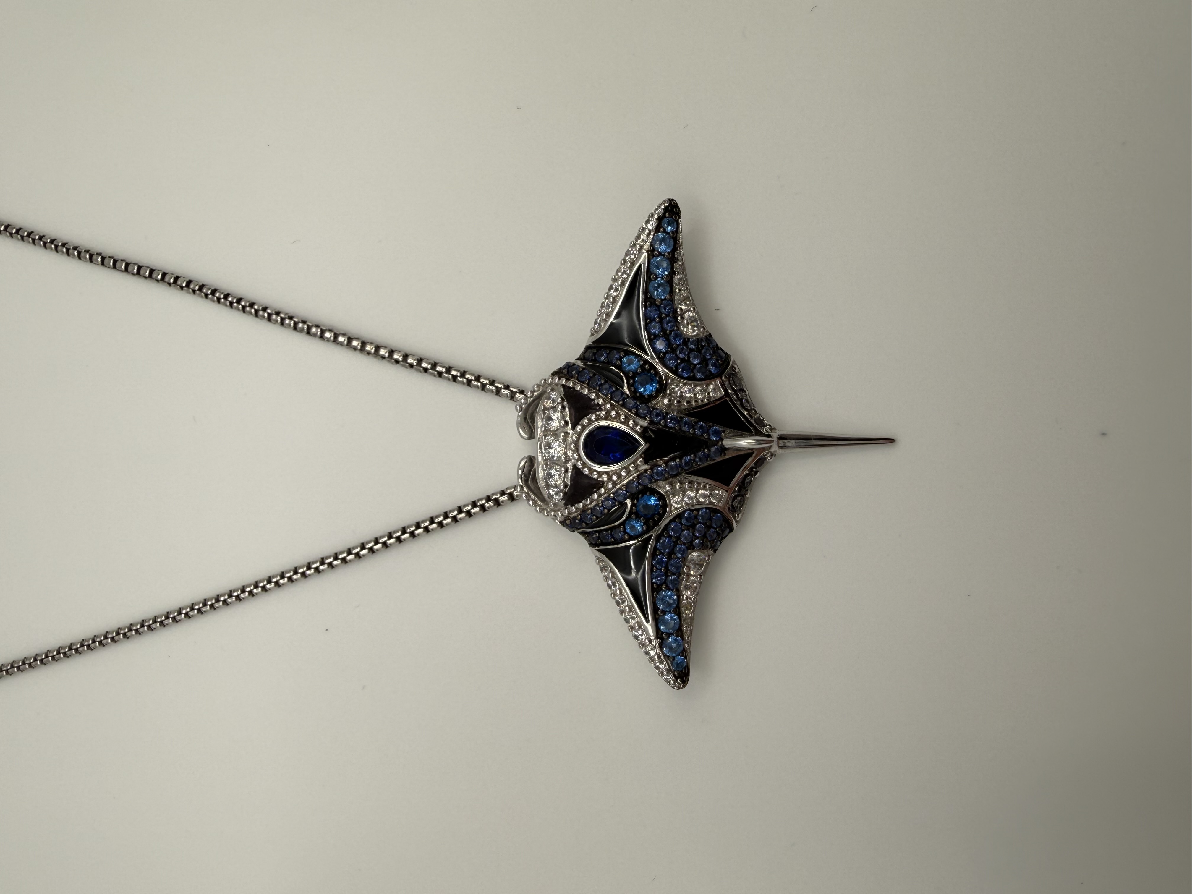 Anhänger Roche 925 Silber mit blauen Zirkonia