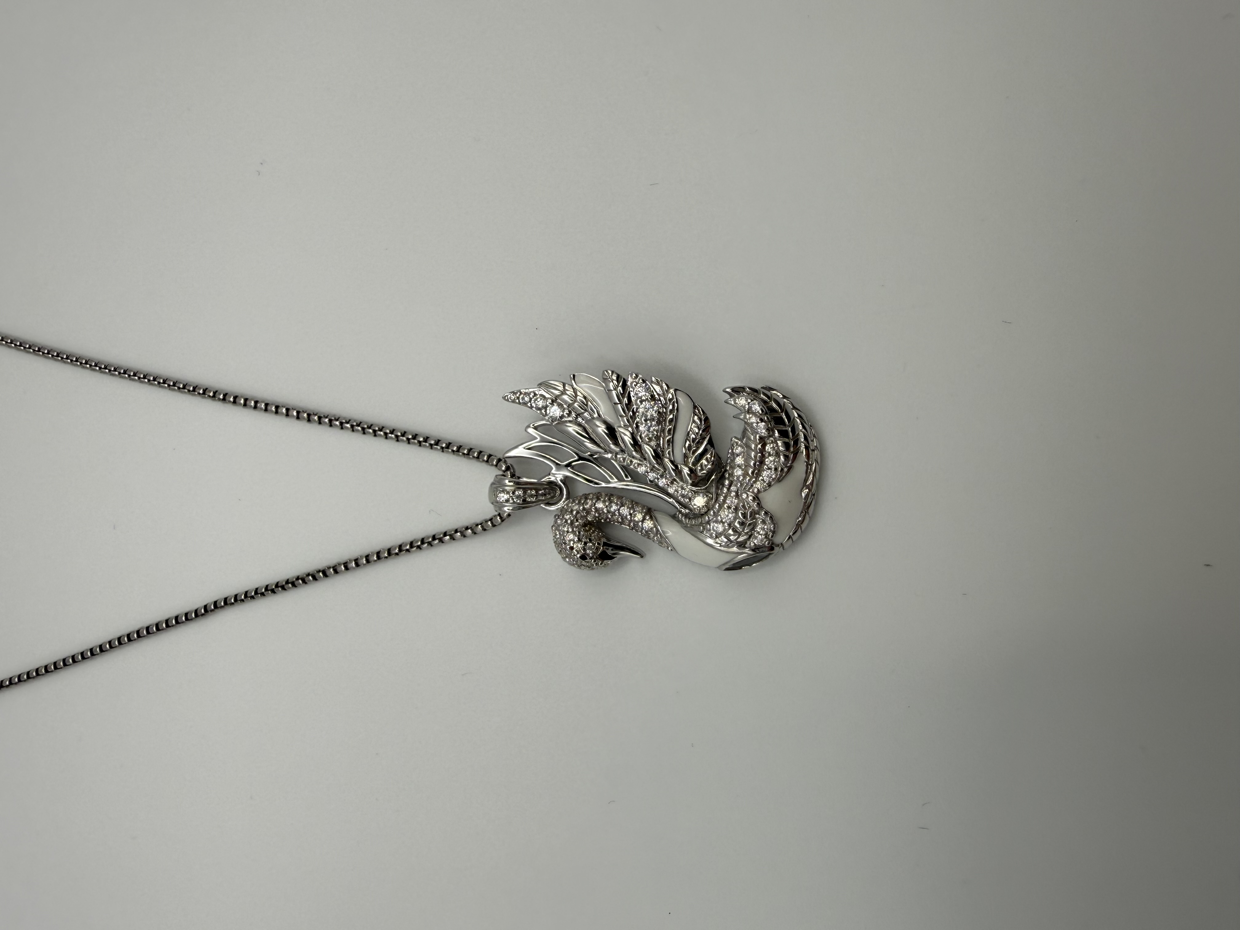 Anhänger Schwan 925 Silber mit Zirkonia